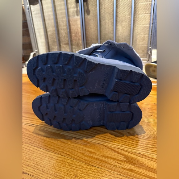 Size W8.5 Timberland Linden Woods Waterproof Fold Down Fleece Boots in Grey - Picture 11 of 12